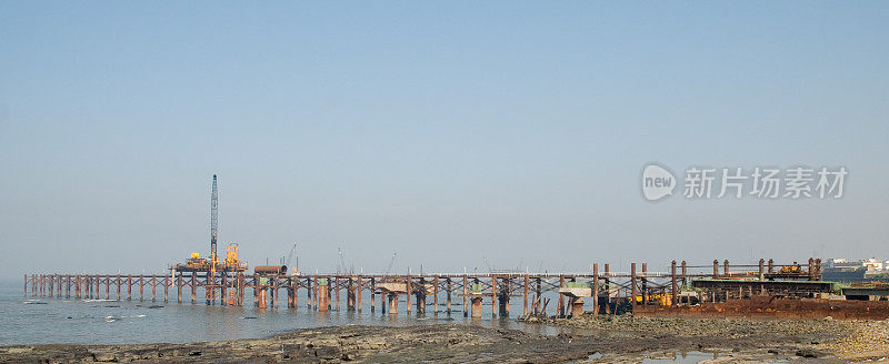 印度孟买，在建的Worli-Bandra sealink